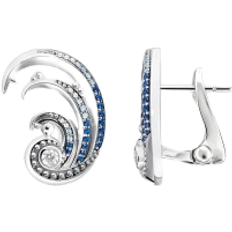 Thomas Sabo Wave Ear Clip - Silver/Transparent/Blue