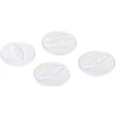 Hemline Clear Basic Fish Eye Button 5 Pack