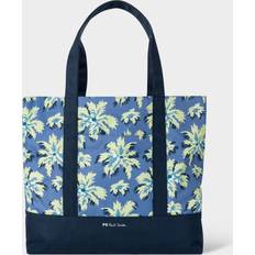 Fabric Tote Bags Paul Smith Canvas Tote Bag Blue