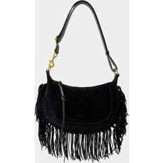 Isabel Marant Oskan Moon suede shoulder bag black One size fits all