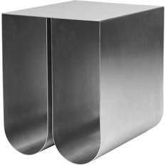 Stainless Steel Small Tables Kristina Dam Studio Curved Stainless Steel Small Table 35.5x26cm