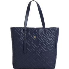 Tommy Hilfiger Monogram Soft Quilted Tote Bag - Space Blue