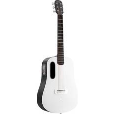 Lava Lava Music Me Play 36" Acoustic-Electric Guitar With Lite Bag Nightfall-Frost White