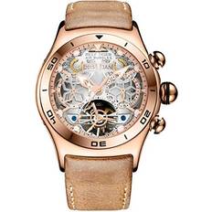 Reef Tiger Reef Tiger Sport Tourbillon Multi-Functional Rose Gold Skeleton Automatic RGA703 RGA703-PWB