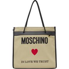 Moschino Beige Embroidered Tote A1081 Fantasy Beige UNI