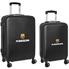 Safta of suitcases F.C. Barcelona Trolley Black 2 Pieces