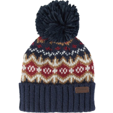 Barbour Kid's Case Fairisle Beanie - Cranberry