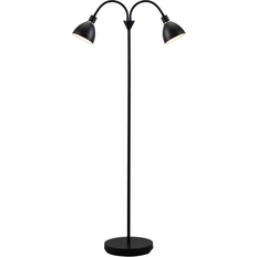 Nordlux Ray Double Black Floor Lamp 135cm