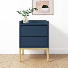 Zion Blue Modern 2 Bedside Table