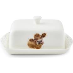 Wrendale Designs Serving Platters & Trays Wrendale Designs Royal Worcester Cow Butter Dish