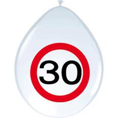 Red Number Balloons Folat Balloon balloons 8 St. Road Sign number 30 birthday party decoration 30cm Size