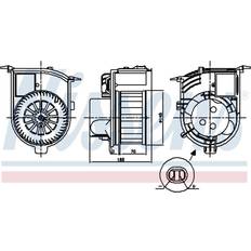 Nissens Innenraumgebläse Ø146mm Clio II