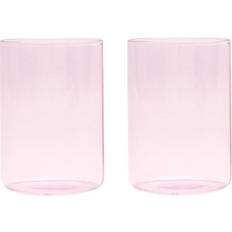 Design Letters Favourite The Mute Pink Drinking Glass 35cl 2pcs