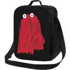 BearLad Lunch Bag DON'T HUG ME I'M SCARED RED GUY Insulated Tote Box