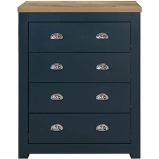 Birlea Highgate Navy/Oak Chest of Drawer 79x94cm