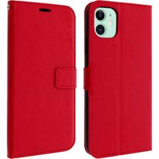 Apple iPhone 11 Wallet Cases Avizar Vintage Series flip wallet case for Apple iPhone 11 Red