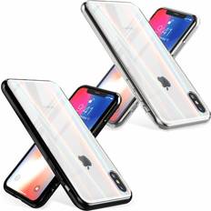 Nalia Hartglas Hülle iPhone X, iPhone XS Smartphone Hülle, Transparent