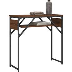 Metal Console Tables vidaXL Engineered Wood Brown Oak Console Table 30x75cm