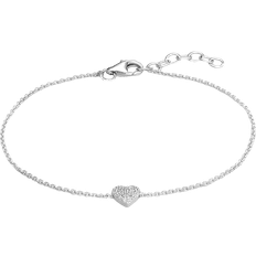 Christ Heart Bracelet - Silver/Transparent