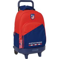 Atlético Madrid School Rucksack with Wheels Blue Red 33 X 45 X 22 cm