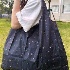 Shein Large Capacity Portable Foldable Bag With Star & Moon Pattern