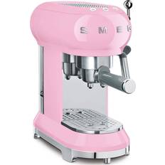 Pink Espresso Machines Smeg ECF01 Pink