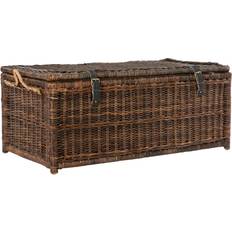 Caden Brown Storage Bench 115.8x49cm