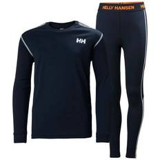 Hiking Base Layer Children's Clothing Helly Hansen Jr Lifa Active Base Layer Set - Navy (48647-597)