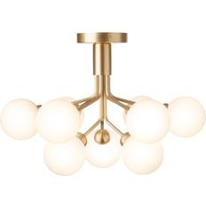 Nuura Apiales Brass/Opal Pendant Lamp 59.5cm