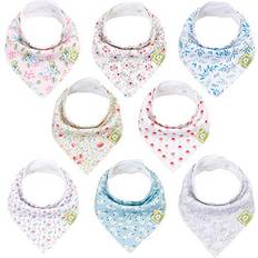 Keababies Organic Bandana Bibs 8-pack