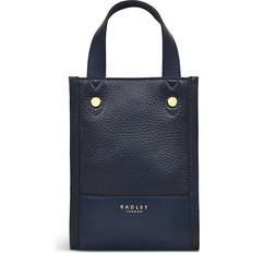 Radley London Women's Leather Montgomery Square Small Open Top Crossbody Navy