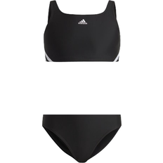 Sportswear Garment Swimwear Adidas Girl's 3-Striped Sportwear Bikinis - Black/White