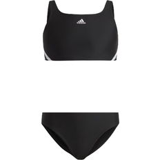 Adidas Swimwear adidas Girl's 3-Striped Sportwear Bikinis - Black/White