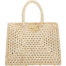 Ferragamo Studio Box Bag M - Raffia