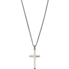 Serge Denimes Cross Necklace - Silver