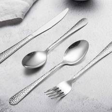 Canora Grey Hammered Cutlery Set 24pcs