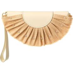 Zac Posen Brielle Straw Clutch