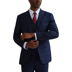 Men - Wool Clothing Ted Baker Munro Check Slim Fit Suit Jacket - Navy