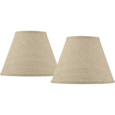 Springcrest Set of 2 Empire Shades Fine Burlap Small 6" Top Spider