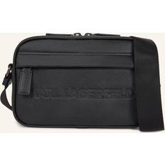 Karl Lagerfeld Men Crossbody Bags Karl Lagerfeld K/essential Leather Crossbody Bag, Man, Black, Size: One size One size