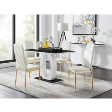 Canora Grey Scottsmoor Modern White Dining Set