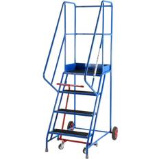 Loops 4 Tread Mobile Warehouse Stairs Anti Slip Steps 2m Portable Safety Ladder