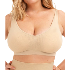 Shapermint Truekind Everyday Throw On Wireless Bralette - Beige