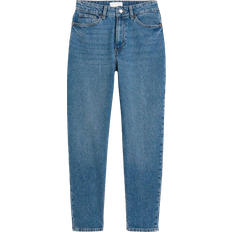 Slim - Women Jeans H&M Slim Mom High Ankle Jeans - Denim Blue