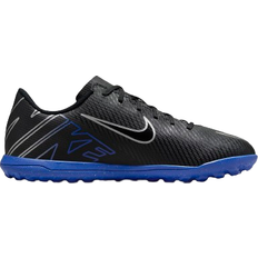 Turf Football Shoes Children's Shoes Nike Jr. Mercurial Vapor 15 Club TF - Black/Hyper Royal/Chrome