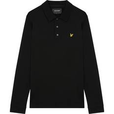 Lyle & Scott Tops Lyle & Scott Long Sleeve Polo Shirt - Jet Black