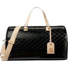 Michael Kors Duffle Bags & Sport Bags Michael Kors Grayson Extra-Large Logo Embossed Patent Weekender Bag - Black