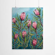 Marlow Home Co. Pink Protea Painting Paula Mills Poster Art Print