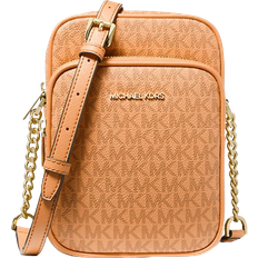 Michael Kors Jet Set Travel Medium Signature Logo Crossbody Bag - Cider