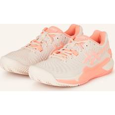39 ½ Racket Sport Shoes Asics Gel-resolution Clay Shoes Orange Woman